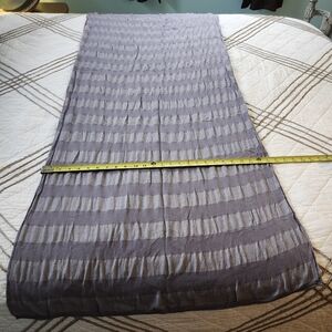 Elegant Gray Shimmer Striped Scarf, 60"Lx27"W.